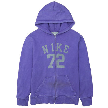 Nike Men's Purple Full Zip Hoodie L Sports Fleece Sweatshirt