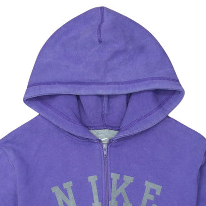 Nike Men's Purple Full Zip Hoodie L Sports Fleece Sweatshirt