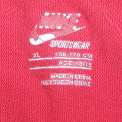 Nike Boys Red Air Graphic T-Shirt XL 13-14 Years Short Sleeve Sportswear