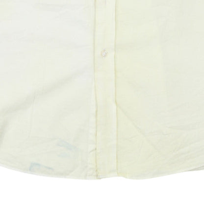 Tommy Hilfiger Men's Ivory Cotton Regular Fit Long Sleeve Shirt L