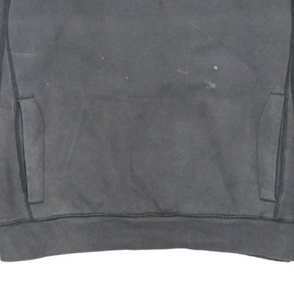 Puma Mens Grey Hooded Pullover Sweatshirt L Logo Sportswear