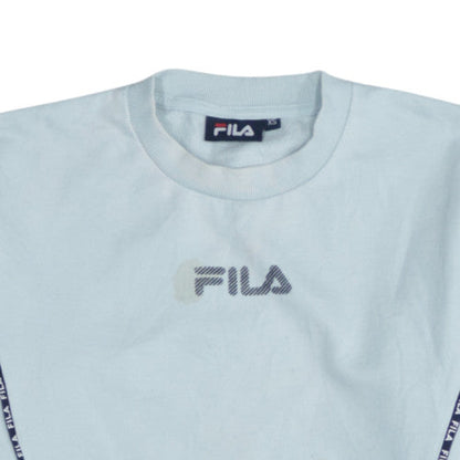Fila Men's Blue XS Pullover Crew Neck Logo Sweatshirt