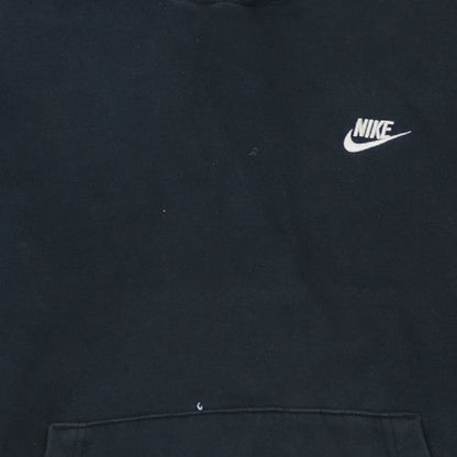 Nike Men's Black Pullover Hoodie M Regular Fit Logo Sportswear