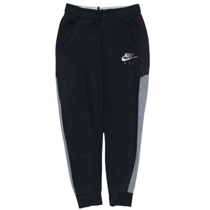 Nike Air Men's Black Colourblock Joggers Size S Fleece Tapered Trousers