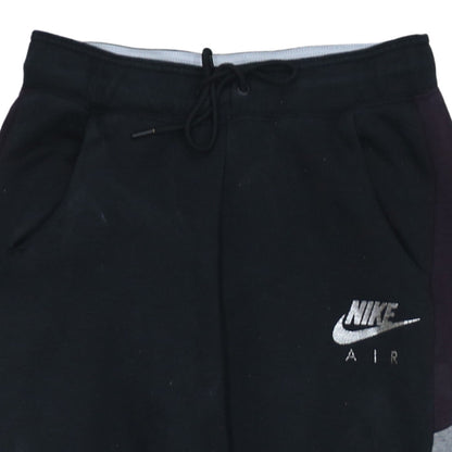 Nike Air Men's Black Colourblock Joggers Size S Fleece Tapered Trousers