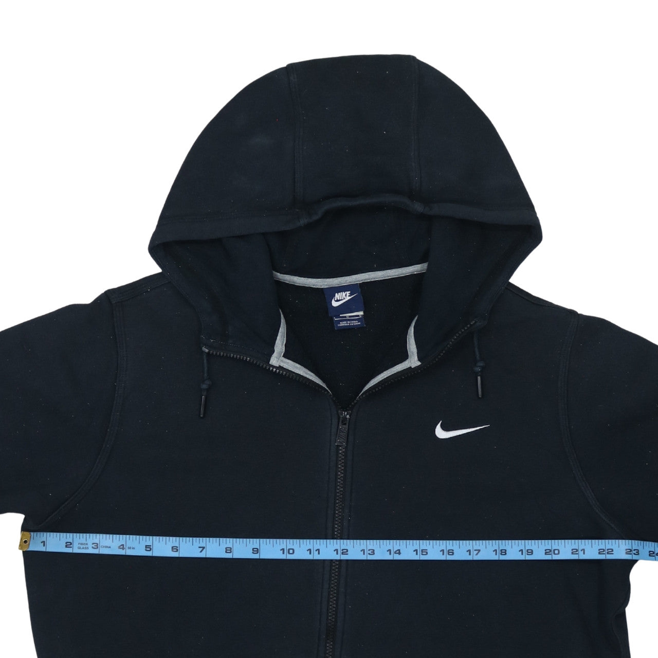 Nike Men's Black Full Zip Hoodie L Fleece Sportswear