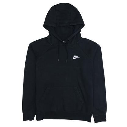 Nike Men's Black Pullover Hoodie M Fleece Logo Sweatshirt