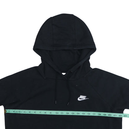 Nike Men's Black Pullover Hoodie M Fleece Logo Sweatshirt
