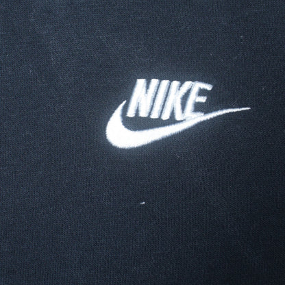 Nike Men's Black Pullover Hoodie M Fleece Logo Sweatshirt