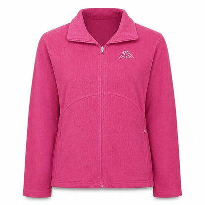 Kappa Womens Pink Fleece Full Zip Basic Jacket Size L