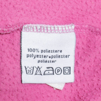 Kappa Womens Pink Fleece Full Zip Basic Jacket Size L