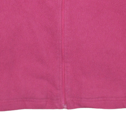 Kappa Womens Pink Fleece Full Zip Basic Jacket Size L