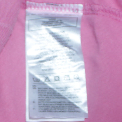 Adidas Women's Pink XL Crew Neck Short Sleeve Cotton T-Shirt