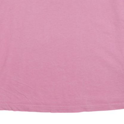 Adidas Women's Pink XL Crew Neck Short Sleeve Cotton T-Shirt