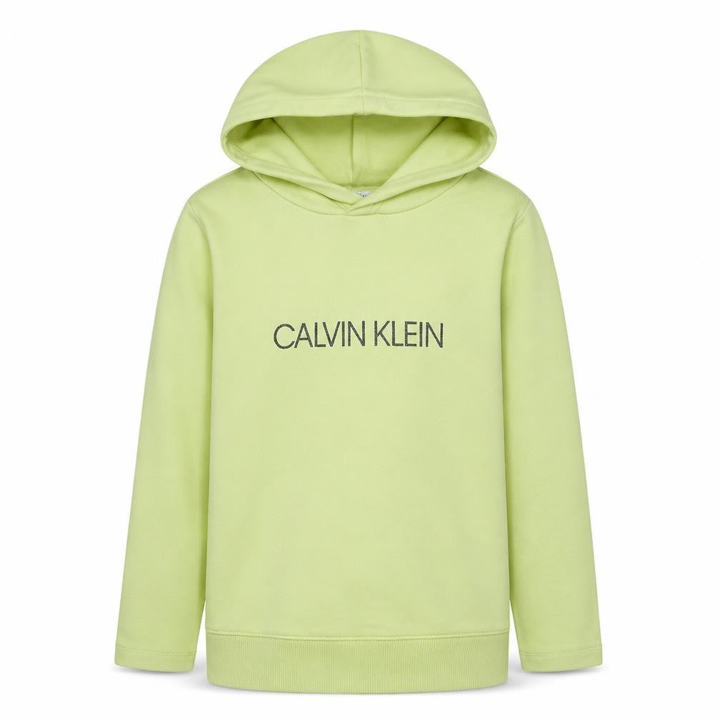 Calvin Klein Jeans Womens Light Green Hoodie Size 14 Cotton Pullover