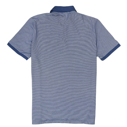 Hugo Boss Men’s Blue Striped Regular Fit Polo Shirt Size M