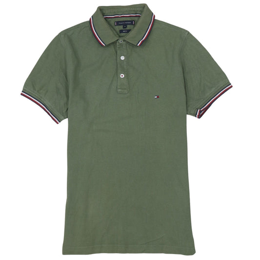 Tommy Hilfiger Men's Green Slim Fit Polo Shirt Size M