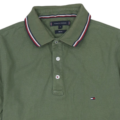 Tommy Hilfiger Men's Green Slim Fit Polo Shirt Size M