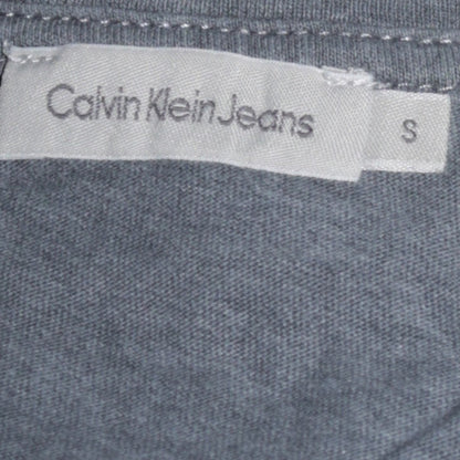 Calvin Klein Jeans Men's Blue Small Crew Neck Cotton T-Shirt