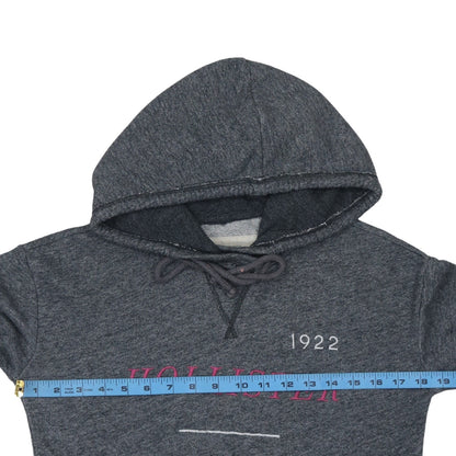 Hollister Women’s Grey Pullover Hoodie Small Graphic Print Cotton Blend