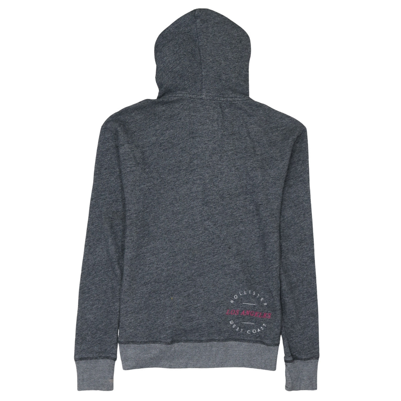 Hollister Women’s Grey Pullover Hoodie Small Graphic Print Cotton Blend