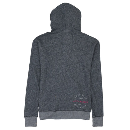 Hollister Women’s Grey Pullover Hoodie Small Graphic Print Cotton Blend
