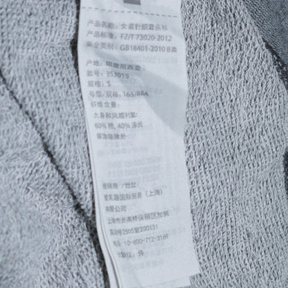 Hollister Women’s Grey Pullover Hoodie Small Graphic Print Cotton Blend