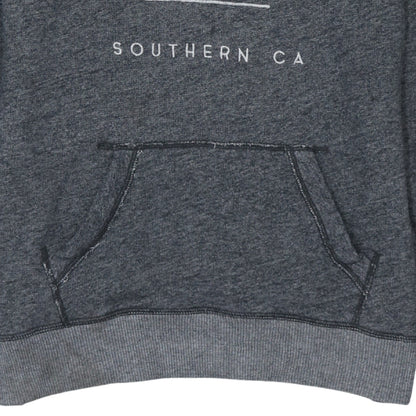 Hollister Women’s Grey Pullover Hoodie Small Graphic Print Cotton Blend
