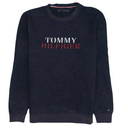 Tommy Hilfiger Men's Blue Logo Pullover Sweatshirt Size M