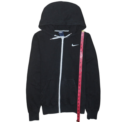 Nike Men's Black Full Zip Hoodie Small Cotton Blend Sportswear