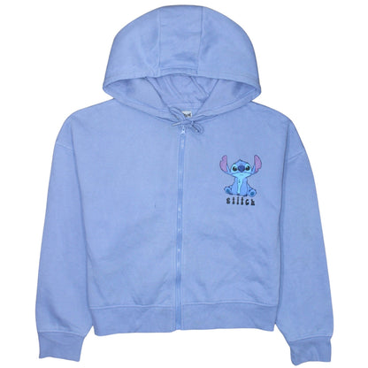 Disney Stitch Womens Blue Full Zip Hoodie Size M 12/14 by Primark