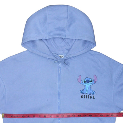 Disney Stitch Womens Blue Full Zip Hoodie Size M 12/14 by Primark