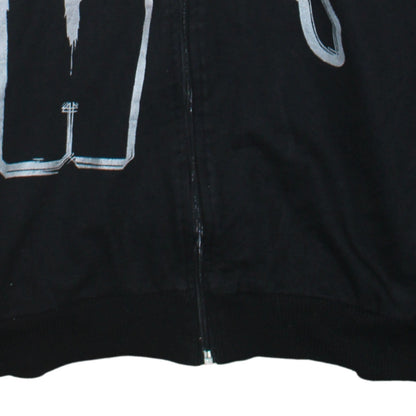 Puma Men's Black Full Zip Hoodie L Sports Graphic Sweatshirt