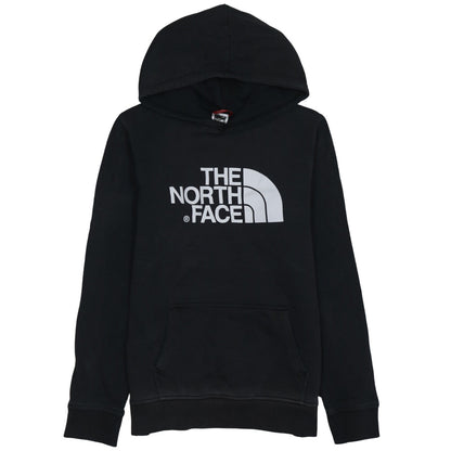 The North Face Boys Black XL Pullover Hoodie with Logo Print