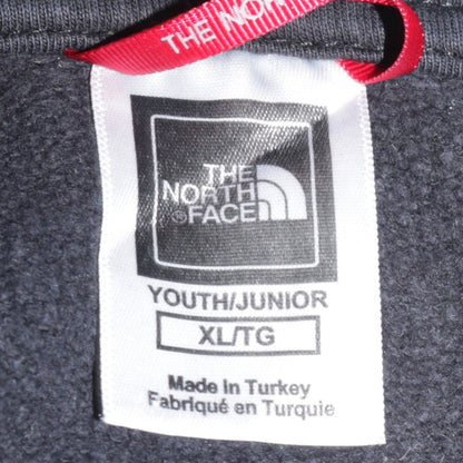 The North Face Boys Black XL Pullover Hoodie with Logo Print