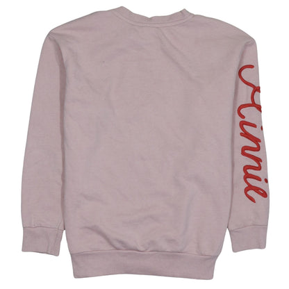 Disney at George Women Pink Minnie Mouse Pullover Sweatshirt Small