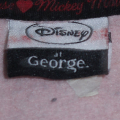Disney at George Women Pink Minnie Mouse Pullover Sweatshirt Small
