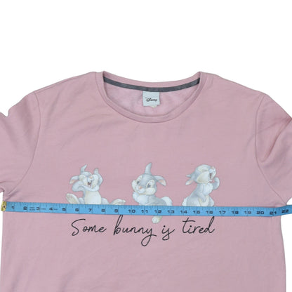 Disney Women Pink Thumper Bambi Pullover Sweatshirt UK 12-14 M