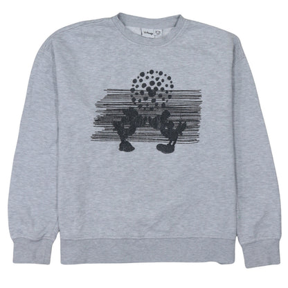 Disney Primark Women's Grey Mickey Sweatshirt Size 10/12 Pullover