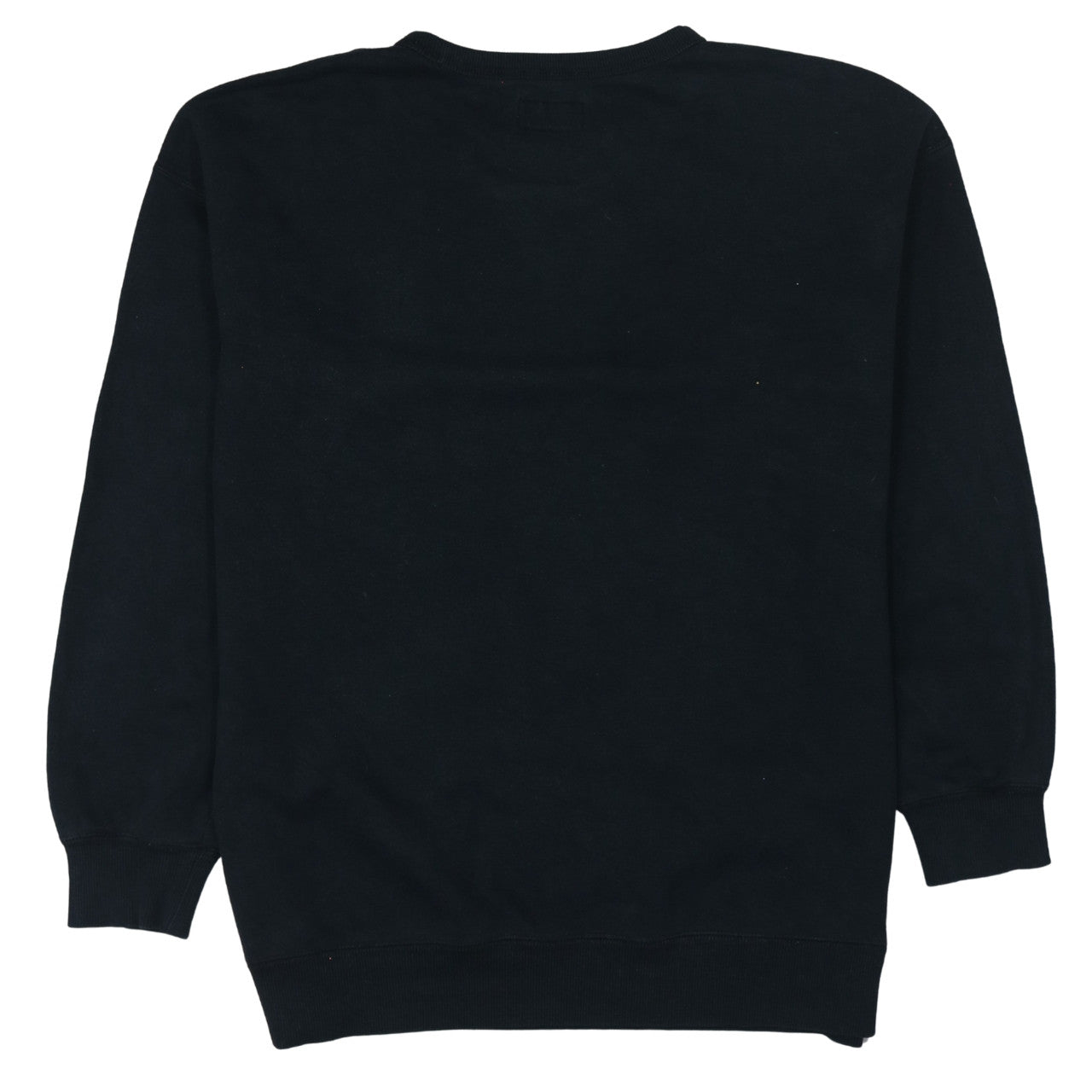 Converse Men's Black L Pullover Sweatshirt Logo Crew Neck
