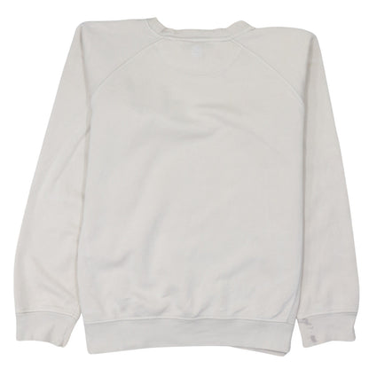 Timberland Men's Ivory Pullover Sweatshirt Size L Graphic Logo
