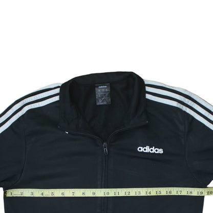 Adidas Mens Black Medium Track Jacket Full Zip Sportswear