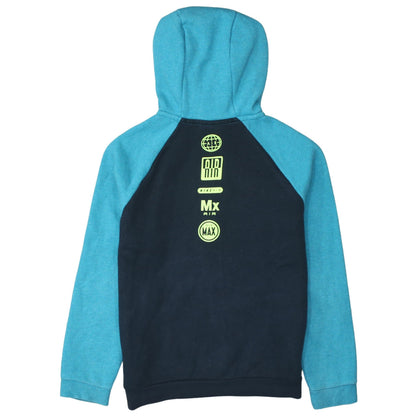 Nike Boys Blue Full Zip Hoodie 12-13 Years Fleece Lined Sportswear