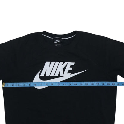 Nike Men's Black Small Pullover Crew Neck Logo Sweatshirt