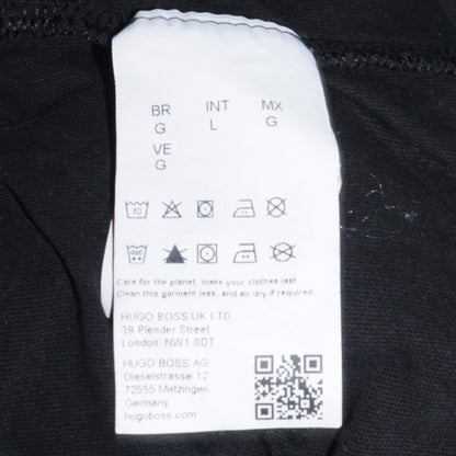 BOSS Men's Black V-Neck Cotton T-Shirt Size L Regular Fit