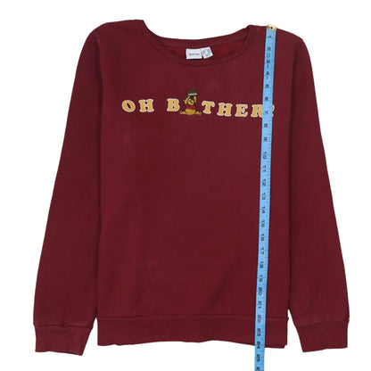 Disney Primark Women's Red Winnie the Pooh Pullover Sweatshirt Size M 12/14