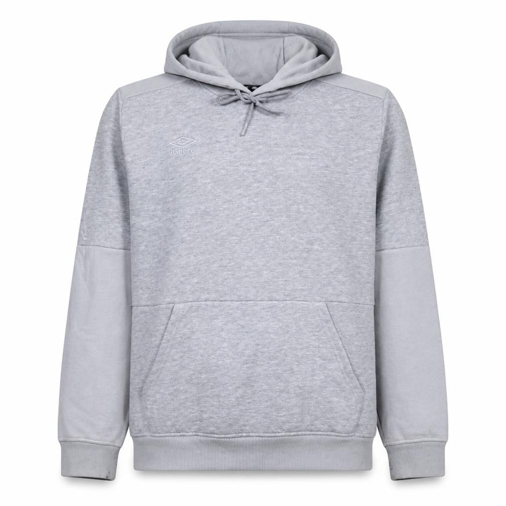 Umbro Mens Grey XL Pullover Hoodie Fleece Sweatshirt