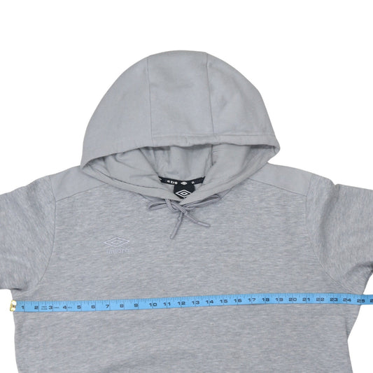 Umbro Mens Grey XL Pullover Hoodie Fleece Sweatshirt