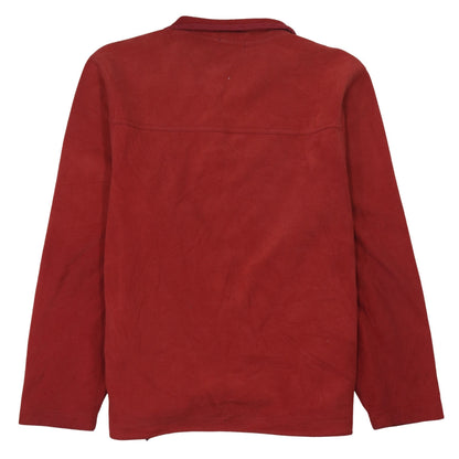 GAP Men’s Red 1/4 Zip Fleece Pullover Sweatshirt Size L