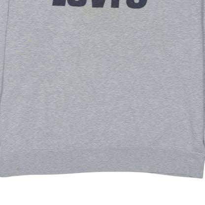 Levi's Men's Grey Logo Crew Neck Pullover Sweatshirt Size L